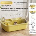 Large hamster cage with wheel and accessories Syrian hamster cage India Pet Multiverse