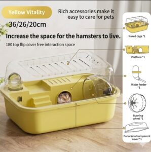 Large Hamster Cage with Wheel