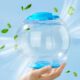 Pet Multiverse hamster exercise ball India open showing interior space for Syrian and dwarf hamsters to run