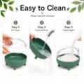Hamster sand bath bowl easy to clean lift empty rinse in three steps